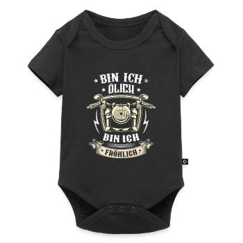 Bin Ich Ölich Bin Ich Fröhlich - Baby Premium Kurzarmbody - Schwarz - Vorne