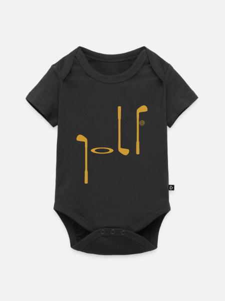 Golf. - Premium kortærmet baby-body  - sort