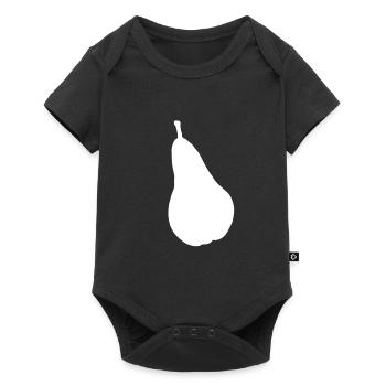 poire - Body à manches courtes Premium Bébé - noir - Devant