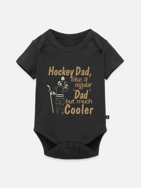 Hockey pappa! - Premium kortermet body for barn - svart