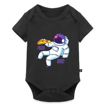 L'astronaute Pizza Hero - Body à manches courtes Premium Bébé - noir - Devant