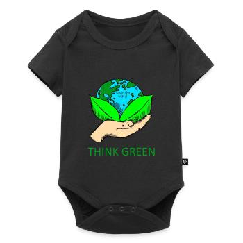 Protection du climat. Sauvez le monde. T-Shirt Design - Body à manches courtes Premium Bébé - noir - Devant