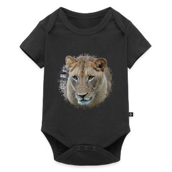 lioness - Baby Premium short-sleeve bodysuit - black - Front