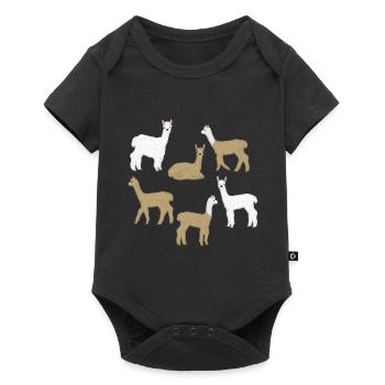Alpaca selection - Baby Premium short-sleeve bodysuit - black - Front