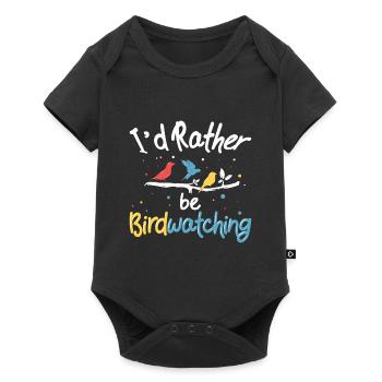 Oiseau Observateur ornithologue oiseaux - Body à manches courtes Premium Bébé - noir - Devant