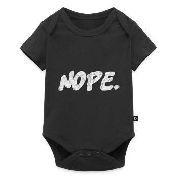 "Nope" citation drôle. - Body à manches courtes Premium Bébé - noir - Devant