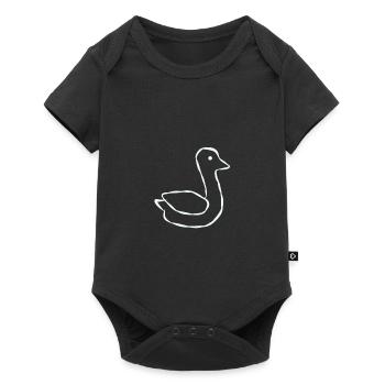Animal canard - Body à manches courtes Premium Bébé - noir - Devant