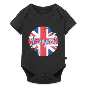 Button Liverpool - Baby Premium short-sleeve bodysuit - black - Front