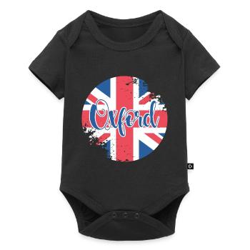 Button Oxford - Baby Premium short-sleeve bodysuit - black - Front