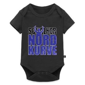 Schalke Nordkurve lettering gift idea - Baby Premium short-sleeve bodysuit - black - Front