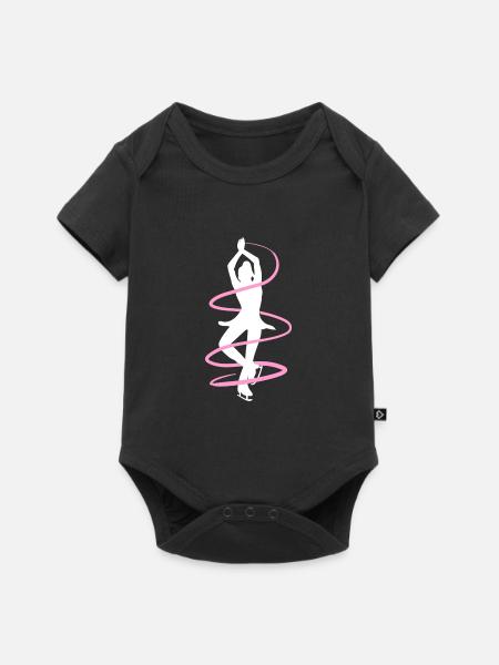 Pirouette Figure Skating - Baby Premium Kurzarmbody - Schwarz