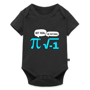 Un vrai teeshirt pour les mathématiques Vous - Body à manches courtes Premium Bébé - noir - Devant