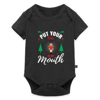 Noël laid - Body à manches courtes Premium Bébé - noir - Devant