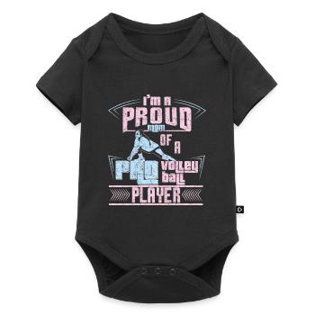 Mother's daughter volleyball - Baby Premium short-sleeve bodysuit - black - Front