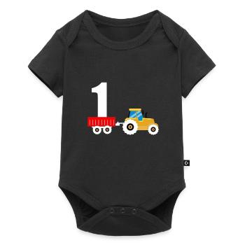 1er cadeau d'anniversaire garçon - Body à manches courtes Premium Bébé - noir - Devant