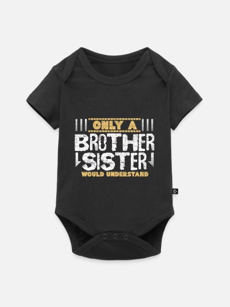 Idée cadeau frère soeur frère - Body à manches courtes Premium Bébé - noir