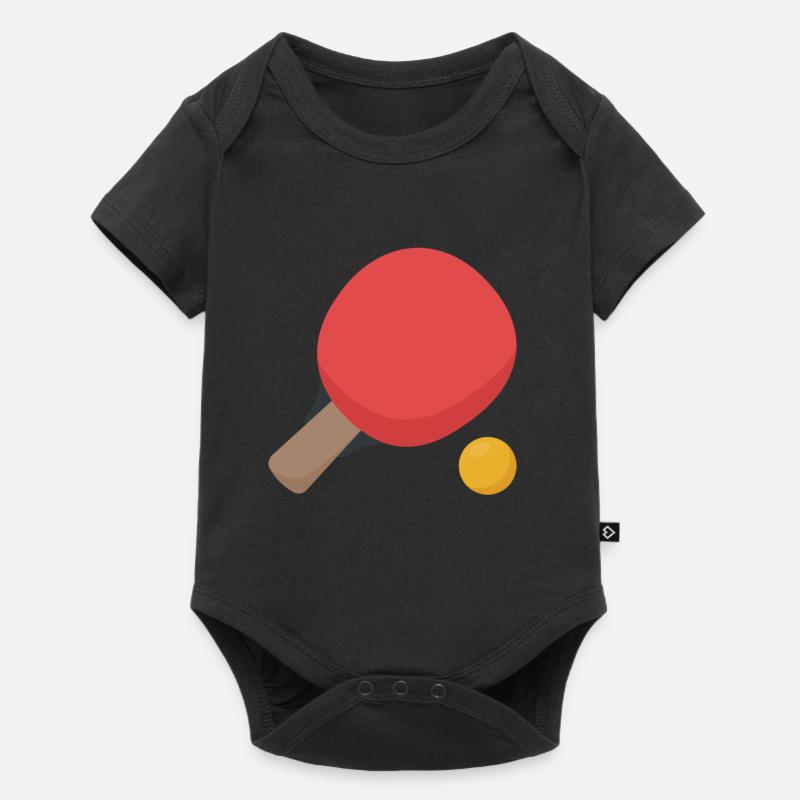 Raquette de tennis de table avec ballon - Body à manches courtes Premium Bébé - noir