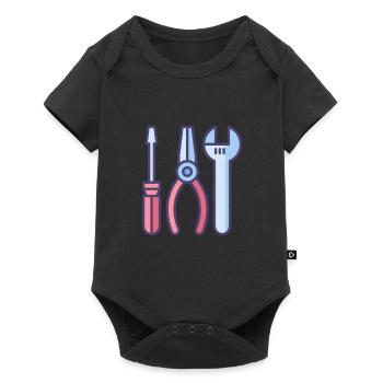 outil - Body à manches courtes Premium Bébé - noir - Devant