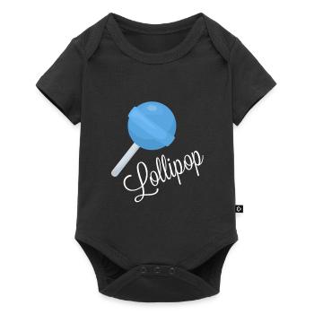 Lollipop design - Baby Premium short-sleeve bodysuit - black - Front