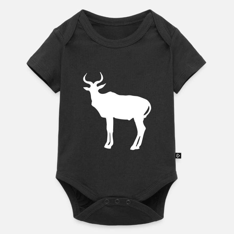 Antilope - Baby Premium Kurzarmbody - Schwarz