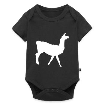 lama - Body à manches courtes Premium Bébé - noir - Devant
