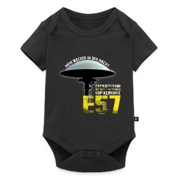 Alerte de pompiers I sirène E57 I Mon réveil la nuit - Body à manches courtes Premium Bébé - noir - Devant
