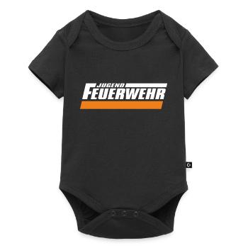Jugendfeuerwehr I Feuerwehr I Notruf 112 - Baby Premium Kurzarmbody - Schwarz - Vorne