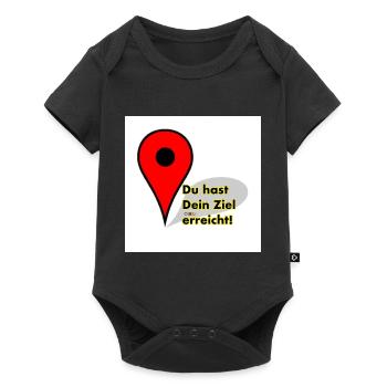 Ziel erreicht - Baby Premium Kurzarmbody - Schwarz - Vorne