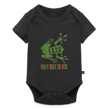 Frog - frog - Christian - Baby Premium short-sleeve bodysuit - black - Front