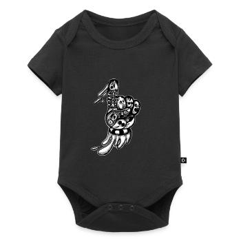 One doodle - Baby Premium short-sleeve bodysuit - black - Front