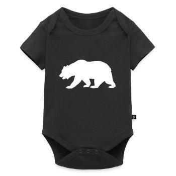 Bear silhouette - Baby Premium short-sleeve bodysuit - black - Front