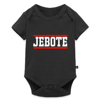 Jebote Jebiga Geschenk für Kroatien und Bosnien - Baby Premium Kurzarmbody - Schwarz - Vorne