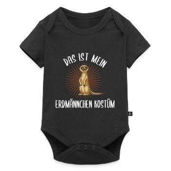 Erdmännchen Natur - Baby Premium Kurzarmbody - Schwarz - Vorne