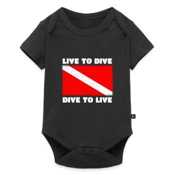 Scuba diving saying - Baby Premium short-sleeve bodysuit - black - Front