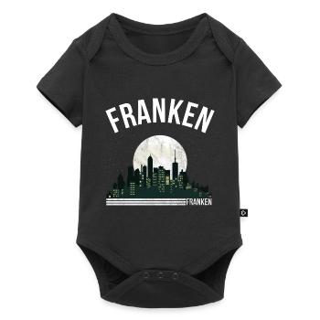 Franken - Baby Premium Kurzarmbody - Schwarz - Vorne