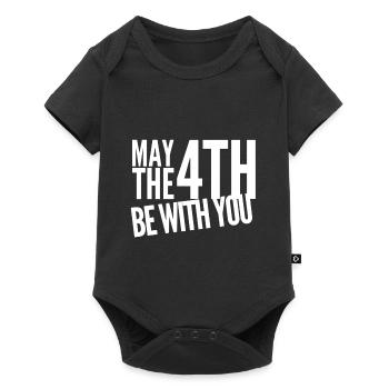May the forth be with you - Baby Premium short-sleeve bodysuit - black - Front