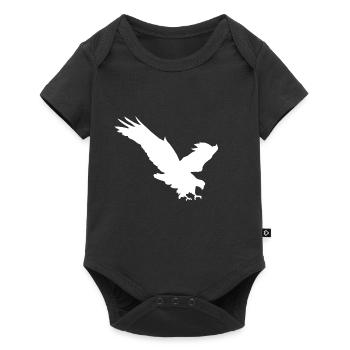 adler - Baby Premium Kurzarmbody - Schwarz - Vorne
