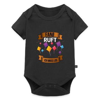 Fanø ruft Fand Insel Dänemark Geschenk für Urlaub - Baby Premium Kurzarmbody - Schwarz - Vorne
