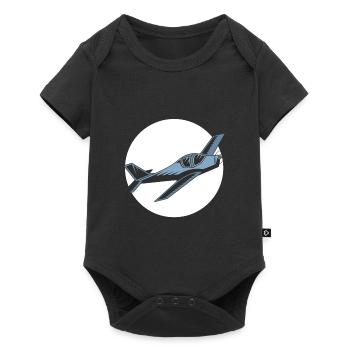 Avion de sport Hobby Pilot avion à hélice - Body à manches courtes Premium Bébé - noir - Devant