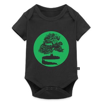 Bonzai Tree Small Nature Lovers Birthday Gift - Baby Premium short-sleeve bodysuit - black - Front