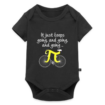 Pi. Continue juste de continuer. - Body à manches courtes Premium Bébé - noir - Devant