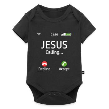 GlaubensHemd für zuverlässiges Sie "Jesus, der - Baby Premium Kurzarmbody - Schwarz - Vorne