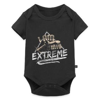 Snowboard snow winter - Baby Premium short-sleeve bodysuit - black - Front