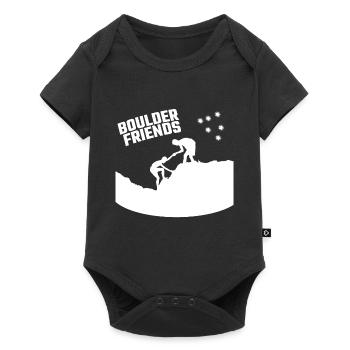 Cadeau grimpeurs amis escalade bloc - Body à manches courtes Premium Bébé - noir - Devant
