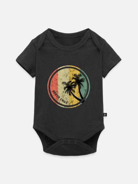 Santa Cruz rétro - Body à manches courtes Premium Bébé - noir