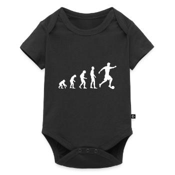 Football evolution - Baby Premium short-sleeve bodysuit - black - Front