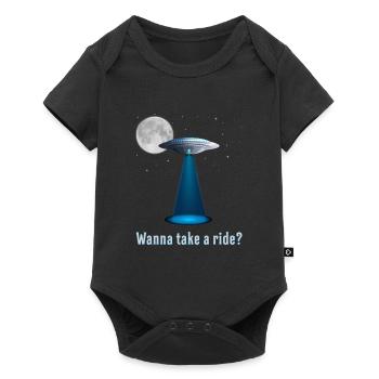 Aliens Aliens Ovnis Space Idée cadeau - Body à manches courtes Premium Bébé - noir - Devant