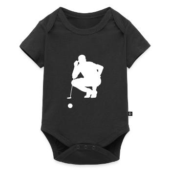 Golf golfeur terrain de golf golf clubs de golf - Body à manches courtes Premium Bébé - noir - Devant