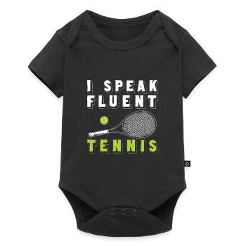 Tennis - Baby Premium short-sleeve bodysuit - black - Front