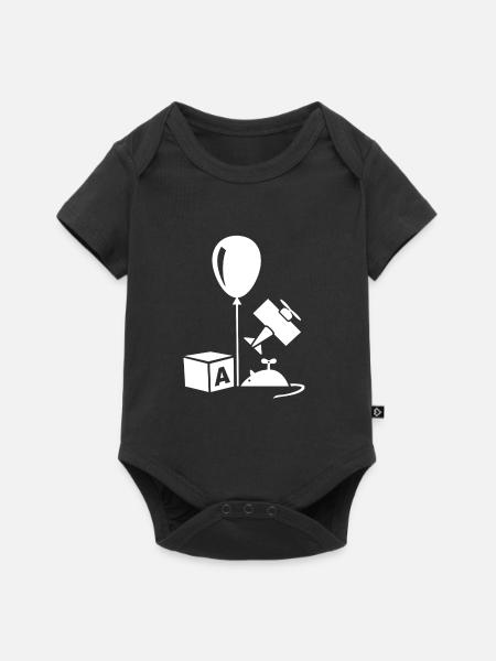 SPIELZEUG - Baby Premium Kurzarmbody - Schwarz